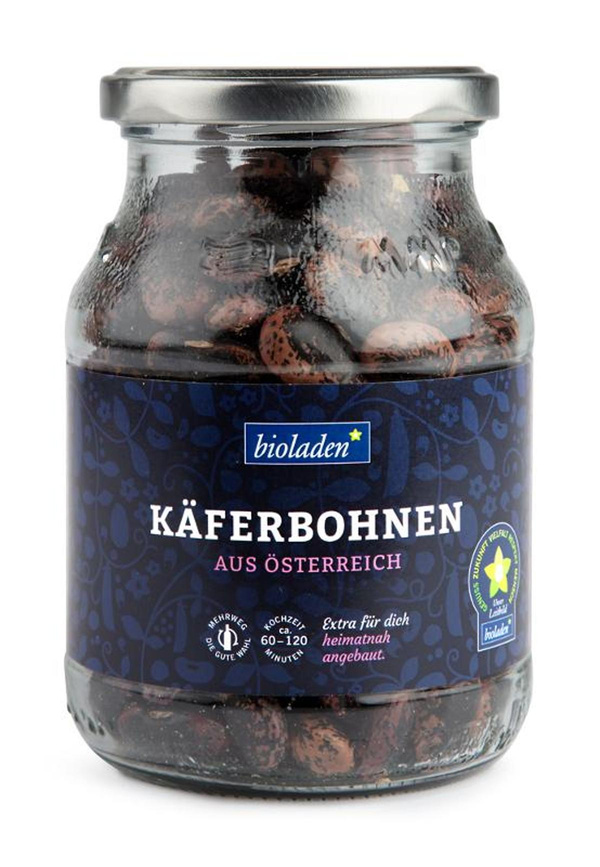 Produktfoto zu Käferbohnen im Pfandglas 320g bioladen