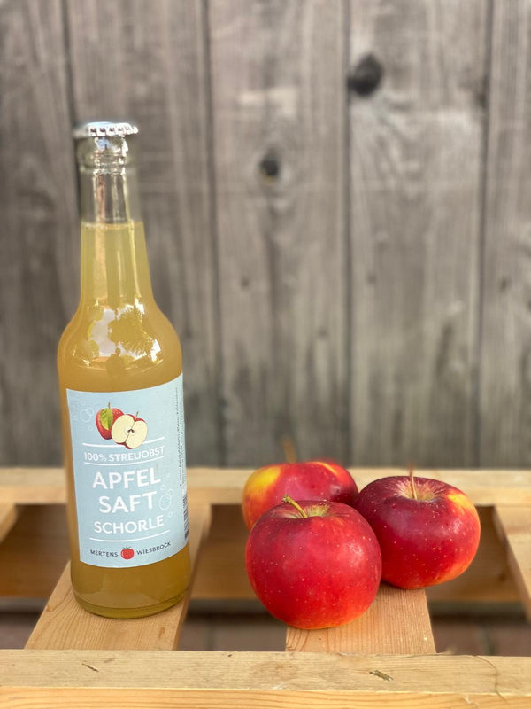 Produktfoto zu VPE Hof Apfelschorle 12x0,33 l (MHD 24.04.25) Mertens Wiesbrock