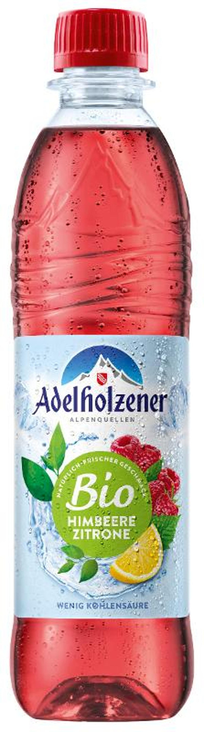 Produktfoto zu VPE Bio Himbeere & Zitrone 12x0,5l Adelholzener
