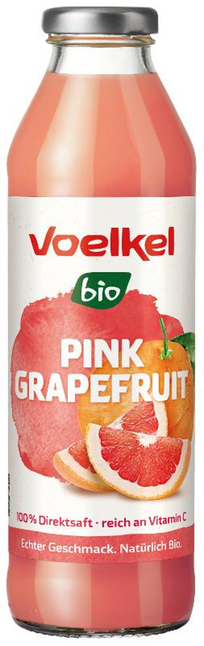 Produktfoto zu VPE Pink Grapefruitsaft 8x0,5l Voelkel