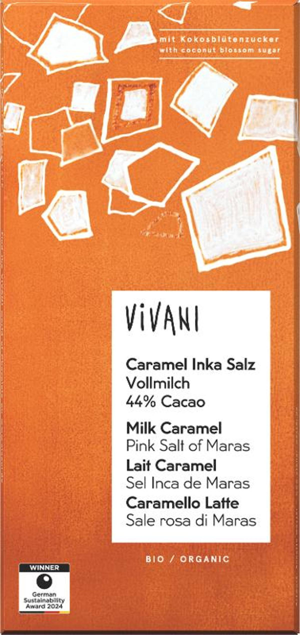 Produktfoto zu Caramel Inka Salz 80g Vivani