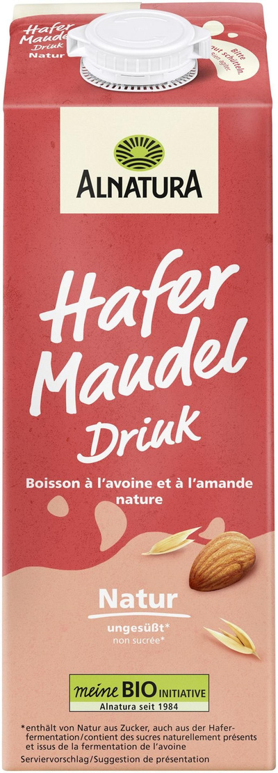Produktfoto zu Hafer Mandel Drink natur 1l Alnatura