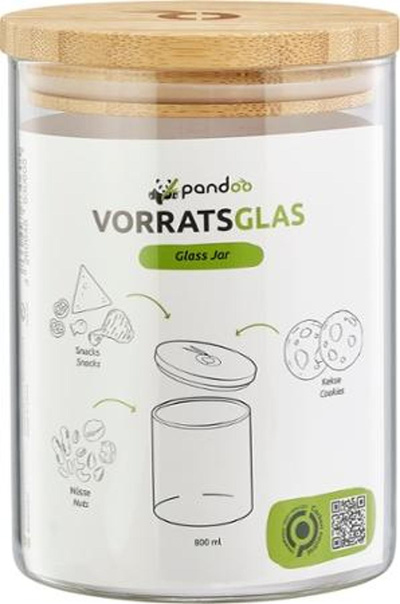 Produktfoto zu Vorratsglas 800 ml pandoo