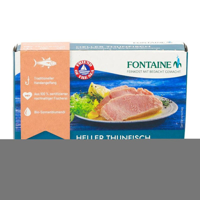 Produktfoto zu VPE Thunfisch in Sonnenblumenöl 10x120g Fontaine