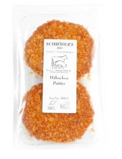 Produktfoto zu Crispy Chicken Burger 200g Schröder`s Bio Fleisch