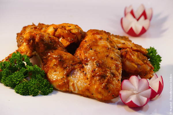 Produktfoto zu Hähnchenflügel gewürzt  Chicken Wings  Fleischerei Schäfers