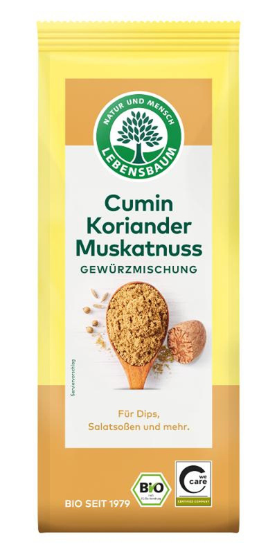 Produktfoto zu VPE Cumin Koriander Muskatnuss Gewürzmischung 45g Lebensbaum