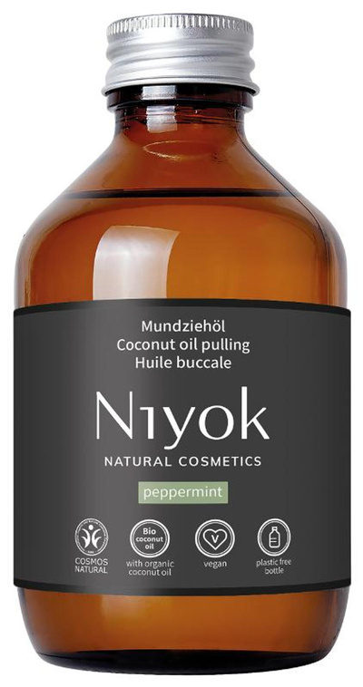 Produktfoto zu Mundziehöl Pfefferminz 200ml Niyok Natural Cosmetics