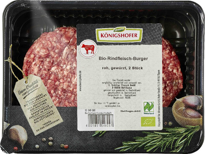 Produktfoto zu Rindfleischburger 250g Königshofer