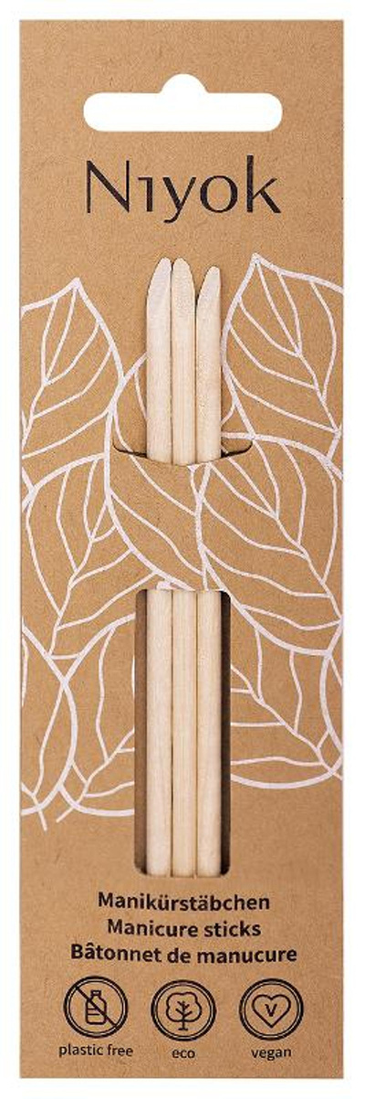 Produktfoto zu Maniküre Holzstäbchen Niyok Natural Cosmetics