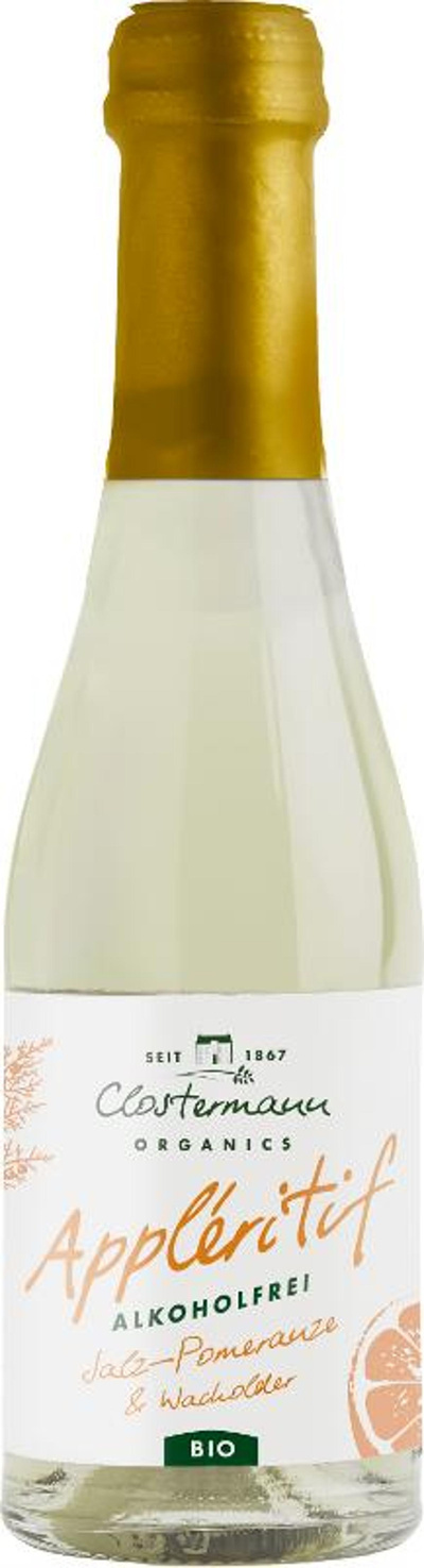 Produktfoto zu Appleritif Apfel Salz-Pomeranze & Wacholder 0,2l Clostermann