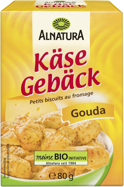 Produktfoto zu Käsegebäck Gouda 80g Alnatura