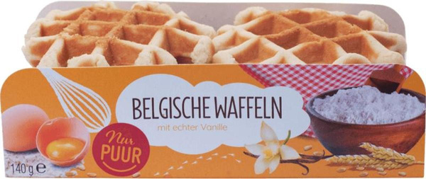 Produktfoto zu Belgische Waffeln 140g Nur Puur