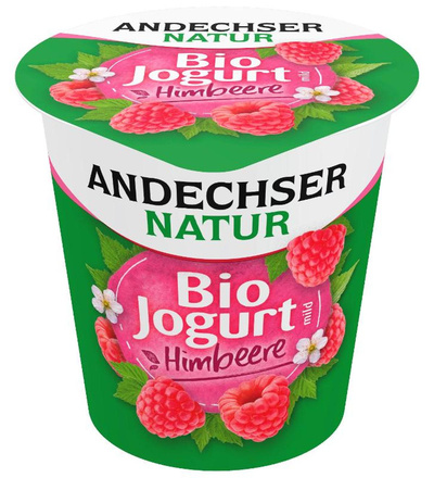 Produktfoto zu VPE Joghurt mild Himbeere 3,7% 10x150g  Andechser