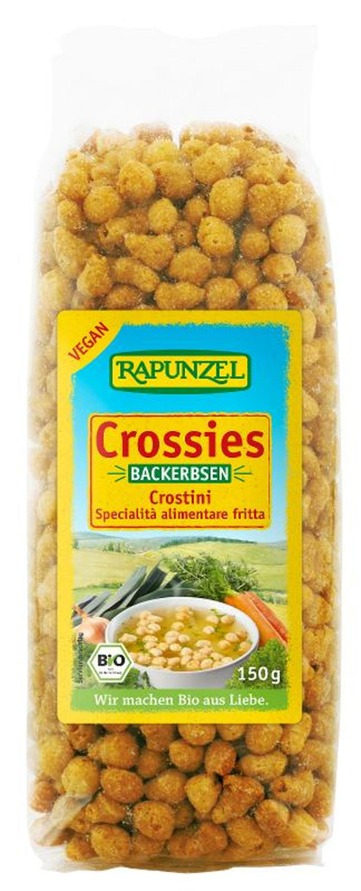 Produktfoto zu VPE Backerbsen (Crossies)  9x150g Rapunzel