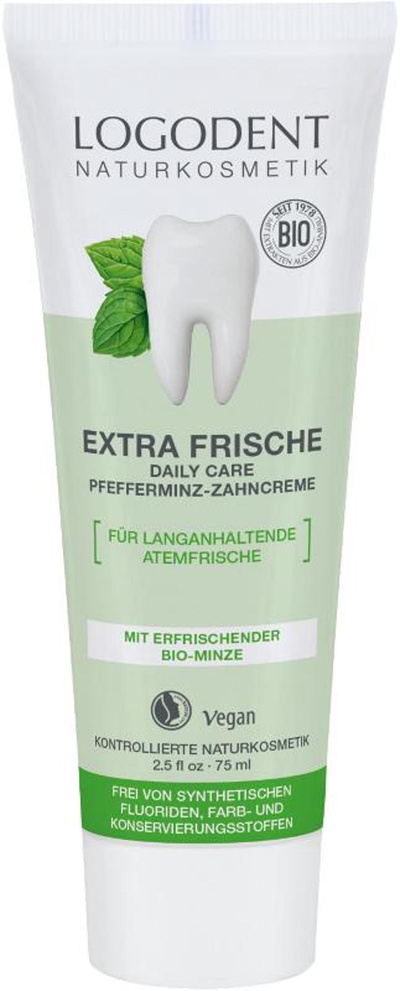 Produktfoto zu Daily Care Pfefferminz Zahncreme exra frisch 75ml Logodent