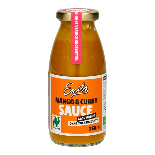 Produktfoto zu Mango Curry Sauce 250ml Emils Bio Manufaktur