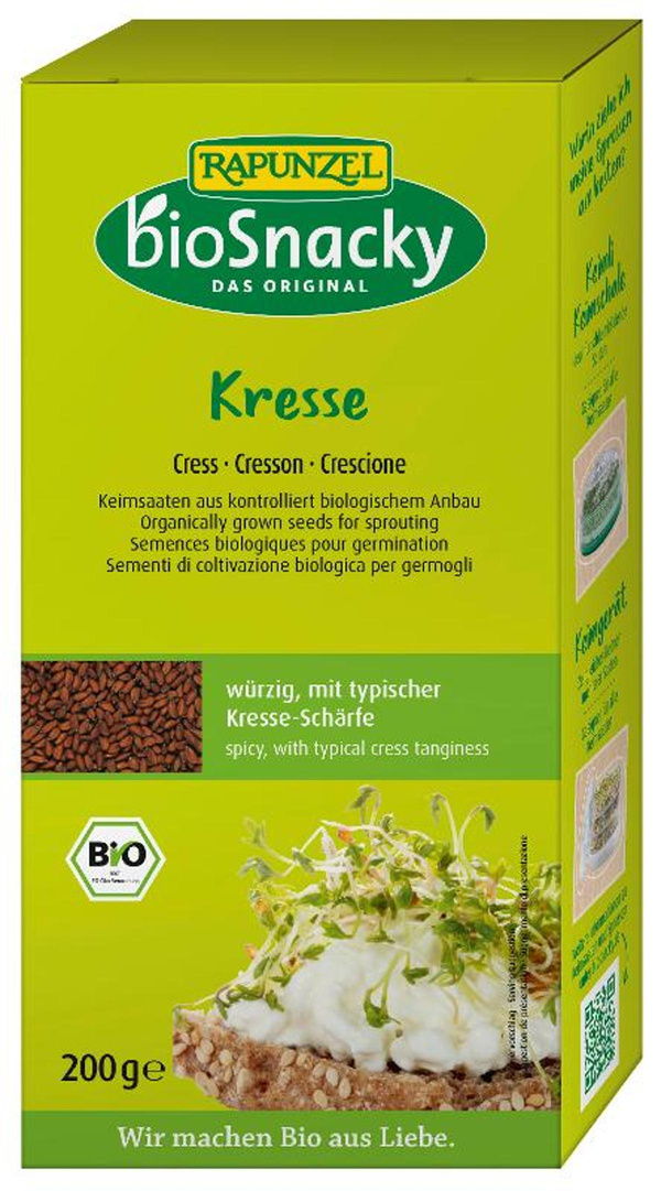 Produktfoto zu Keimsaat Kresse 200g bioSnacky Rapunzel