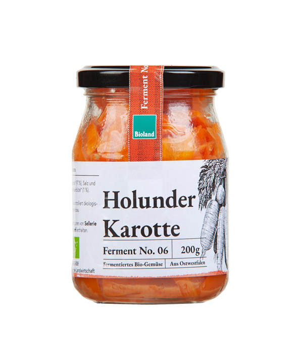 Produktfoto zu Holunder Karotte Ferment 200g Schnelles Grünzeug OWL
