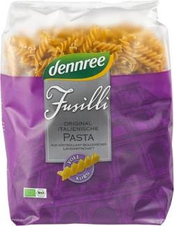 Produktfoto zu VPE Nudeln Fusilli Vollkorn 9x1 kg dennree