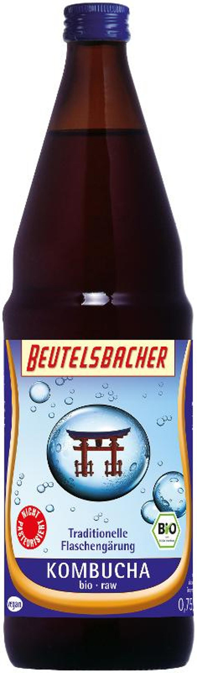 Produktfoto zu VPE Kombucha raw 0,75l Beutelsbacher