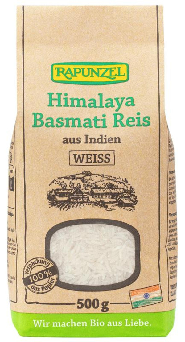 Produktfoto zu Himalaya Basmati Reis weiß 500g Rapunzel