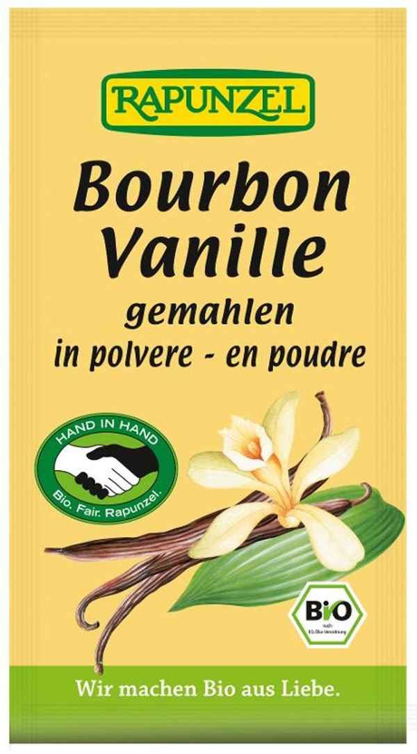 Produktfoto zu Vanillepulver Bourbon 5g HIH Rapunzel
