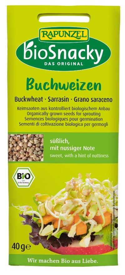 Produktfoto zu Keimsaat Buchweizen 40g bioSnacky Rapunzel