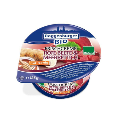 Produktfoto zu Frischcreme Rote Bete Merrettich 125g Roggenburger