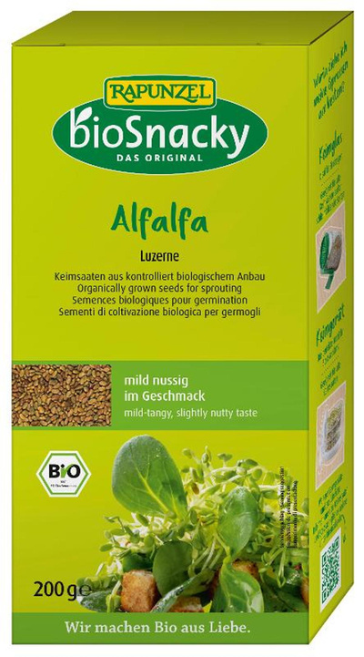 Produktfoto zu Keimsaat Alfalfa Luzerne 200g bioSnacky Rapunzel