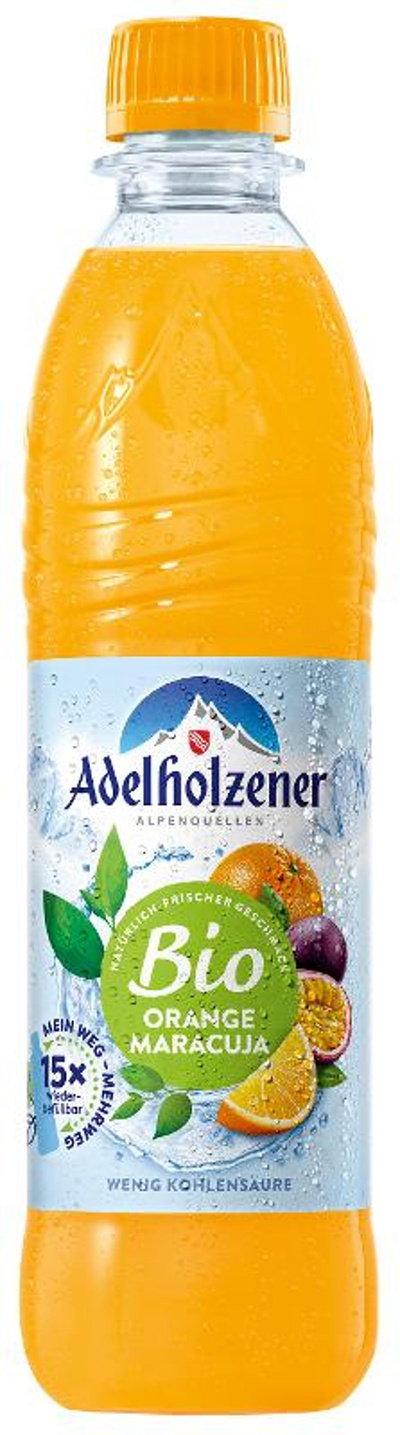 Produktfoto zu VPE Orange-Maracuja-Schorle 12x0,5L Adelholzener
