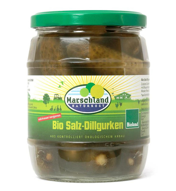 Produktfoto zu VPE Salz Dillgurken milchsauer vergoren 6x580ml Marschland