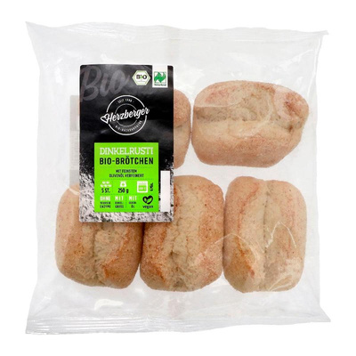 Produktfoto zu Dinkelrusti (5 Stück) 250g Herzberger