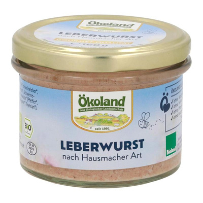 Produktfoto zu Leberwurst im Glas 160g Ökoland