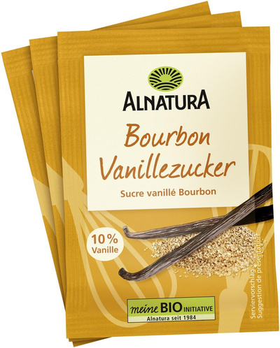 Produktfoto zu Bourbon Vanillezucker (3 Tüten) 24g Alnatura