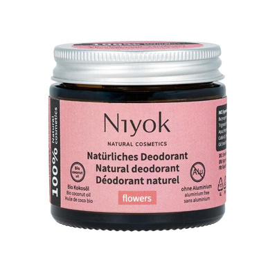 Produktfoto zu 2in1 Deodorant Creme Flowers 40ml Niyok Natural Cosmetics