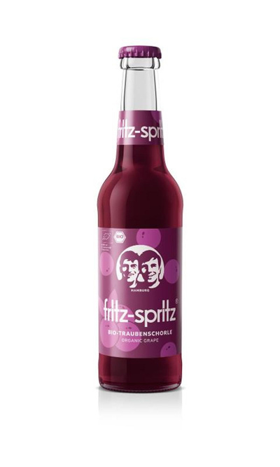 Produktfoto zu VPE Fritz Bio Traubensaftschorle 24x0,33l fritz-kola GmbH