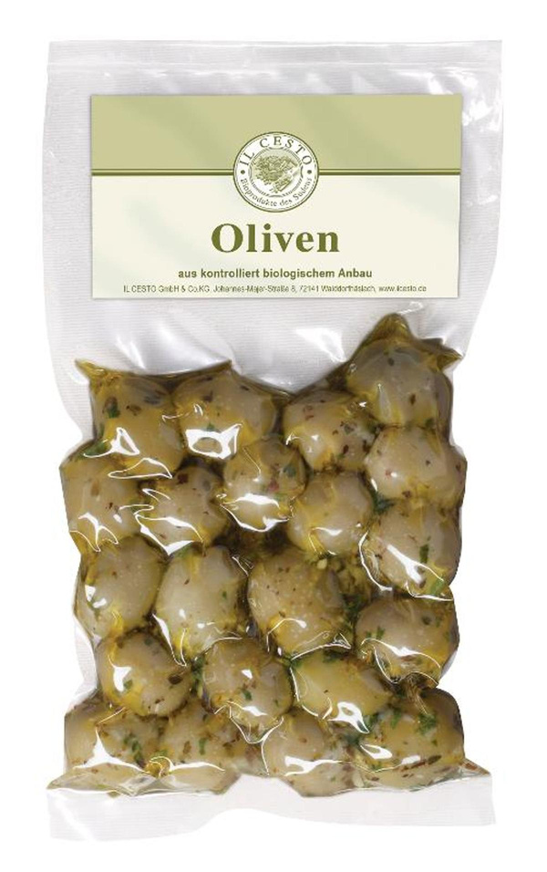Produktfoto zu Griechische Oliven mariniert 175g Il Cesto