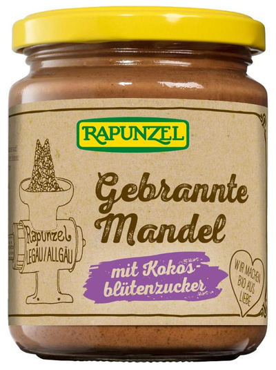 Produktfoto zu Gebrannte Mandel Aufstrich mit Kokosblütenzucker 250g Rapunzel