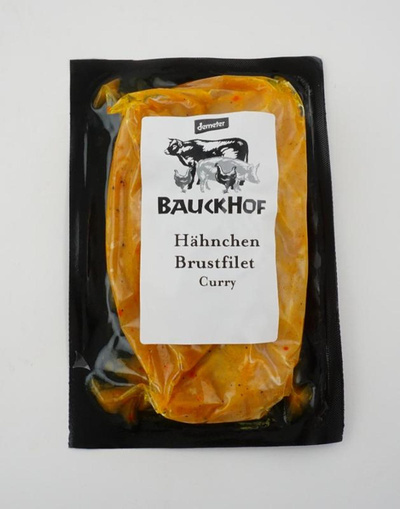 Produktfoto zu Hähnchenbrust 2er Curry 300g Bauckhof