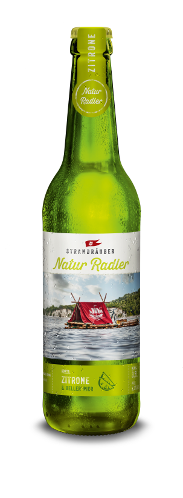 Produktfoto zu VPE Naturradler Strandräuber Zitrone 20x0,5 l Störtebeker