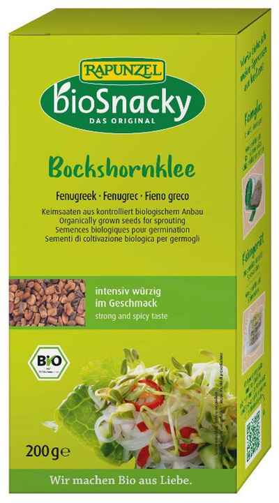 Produktfoto zu Keimsaat Bockshornklee 200g bioSnacky Rapunzel