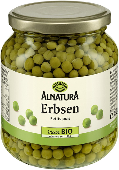 Produktfoto zu Erbsen extra fein 350g Alnatura