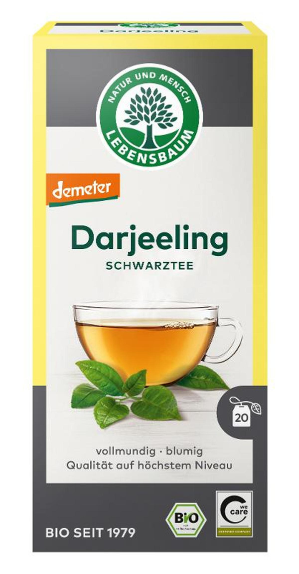 Produktfoto zu Schwarztee Darjeeling Ambootia 20x2g Lebensbaum