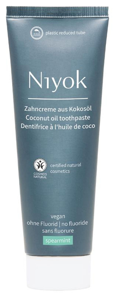 Produktfoto zu Zahncreme Kokosöl Pfefferminz 75ml Niyok Natural Cosmetics