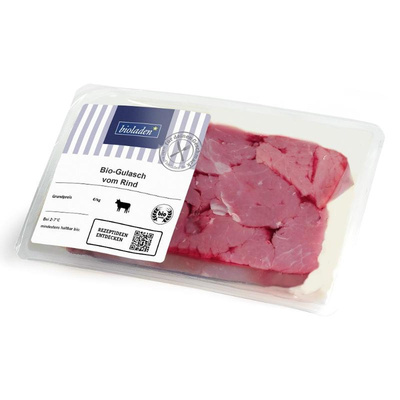 Produktfoto zu Gulasch vom Rind ca. 400g bioladen