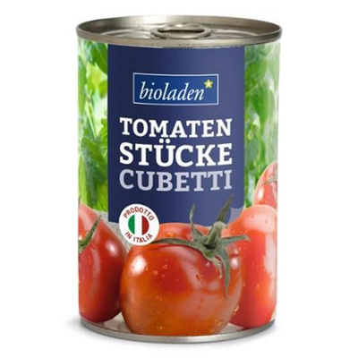 Produktfoto zu VPE Tomatenstücke Cubetti 12x400g bioladen