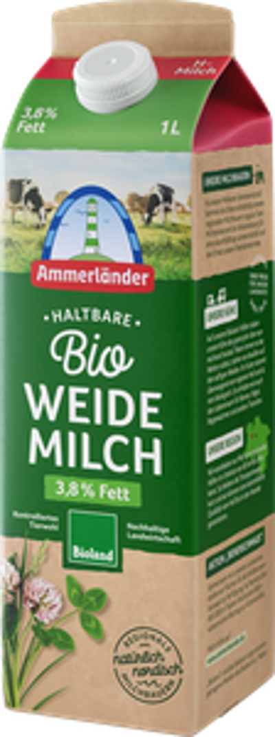 Produktfoto zu H-Milch 3,8% 1 l Ammerländer Molkerei
