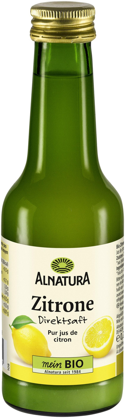 Produktfoto zu Zitronensaft 200 ml Alnatura