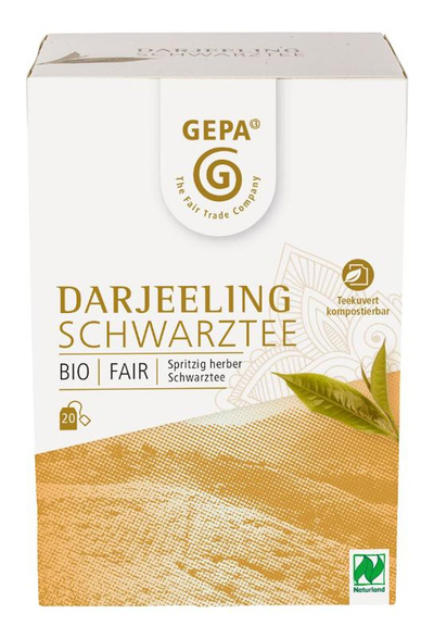 Produktfoto zu Darjeeling Schwarztee 40g 20TB GEPA